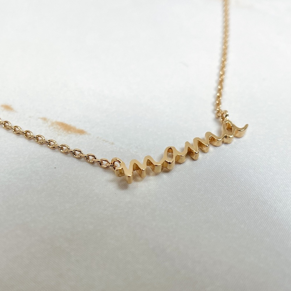 Mother’s Day Gift Dainty Gold Mama Necklace - Picture 3 of 5
